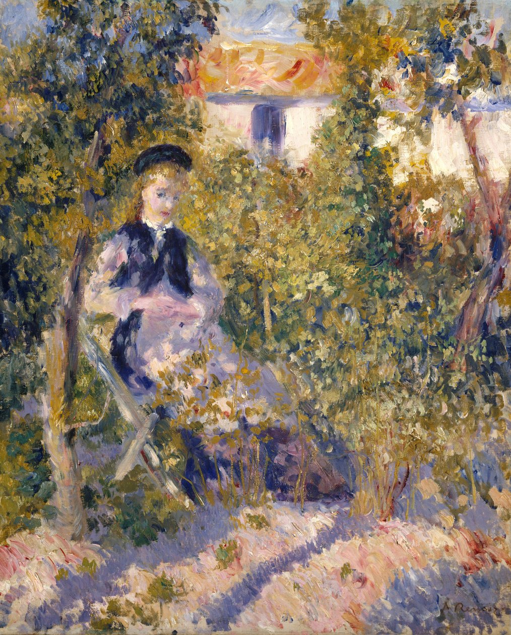 Nini in the Garden by Pierre Auguste Renoir