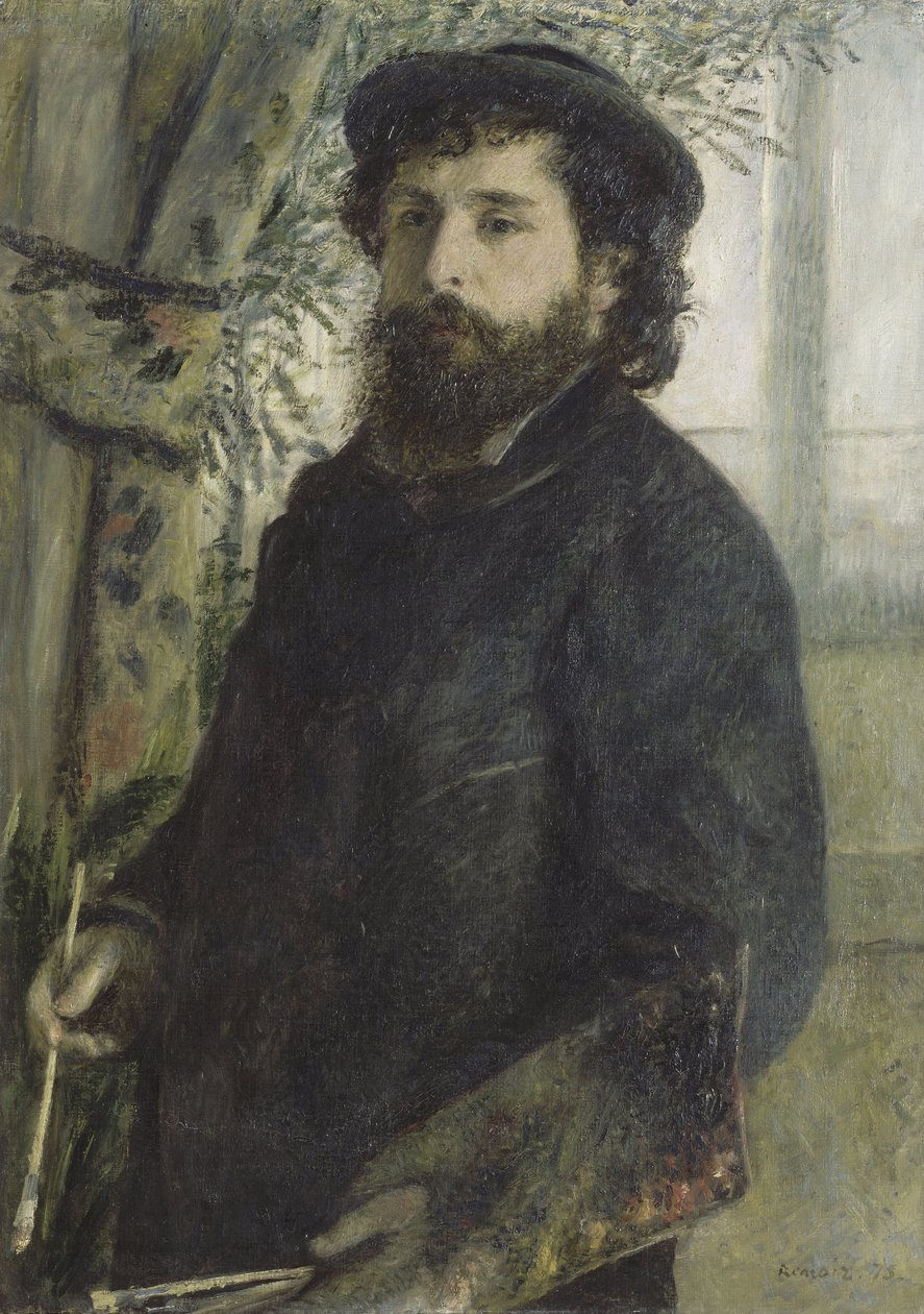 Portrait of Claude Monet by Pierre Auguste Renoir