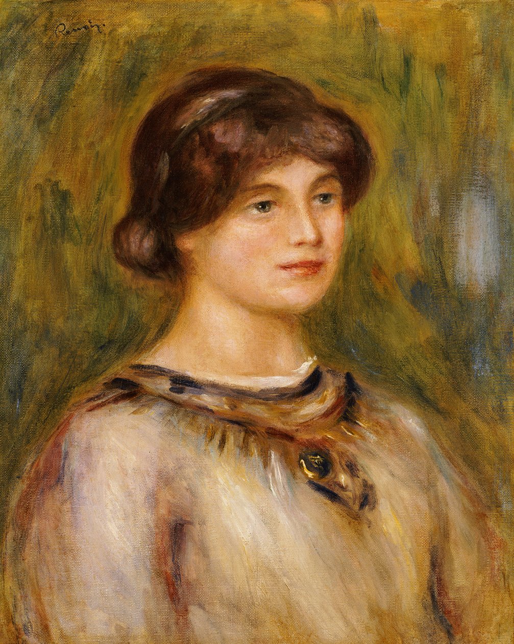 Portrait of Marie Lestringuez by Pierre Auguste Renoir