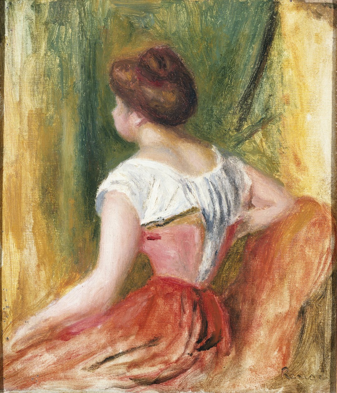 Seated Young Woman by Pierre Auguste Renoir