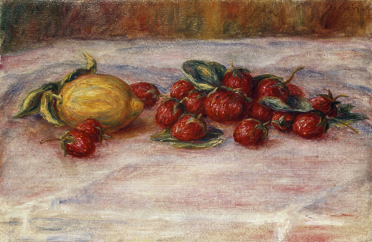 Strawberries and Lemons by Pierre Auguste Renoir