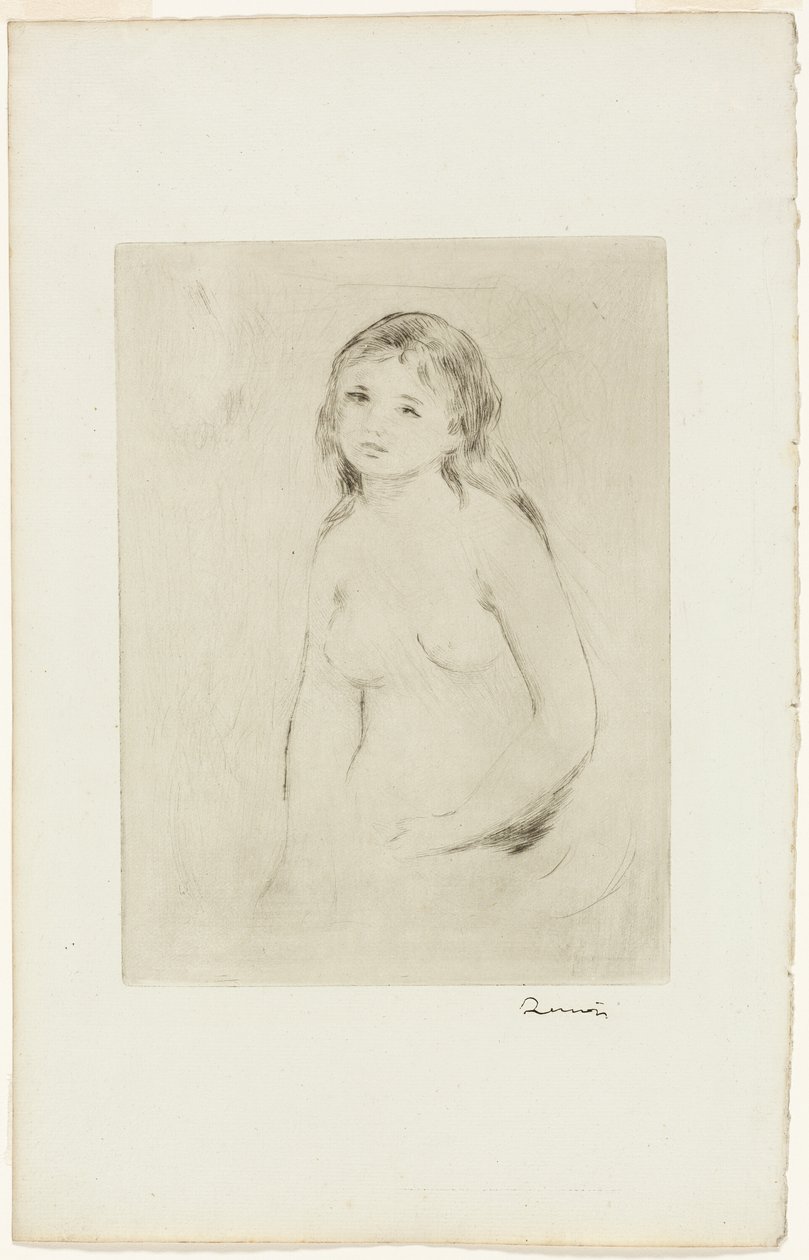 Study for a Female Bather by Pierre Auguste Renoir
