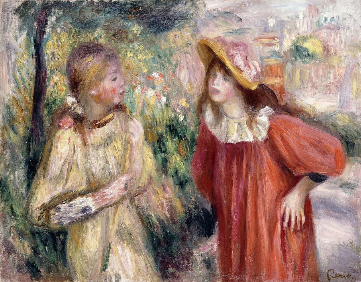 The Conversation by Pierre Auguste Renoir