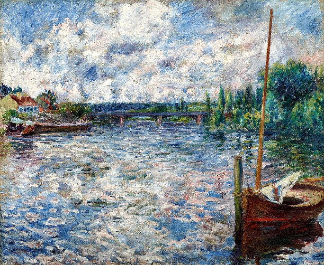 The Seine at Chatou by Pierre Auguste Renoir