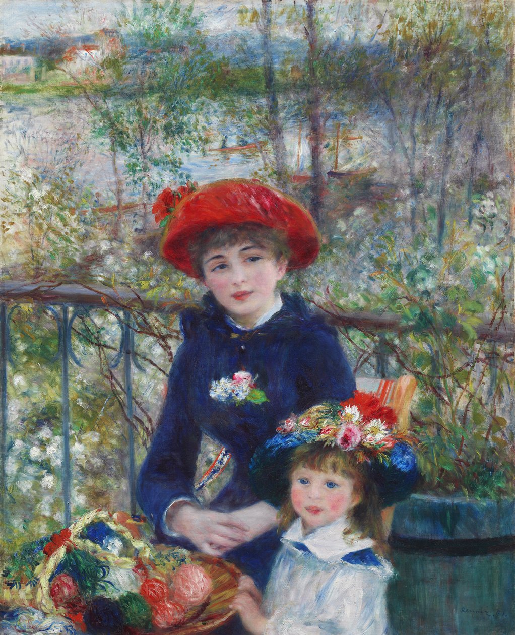 Two Sisters (On the Terrace) by Pierre Auguste Renoir