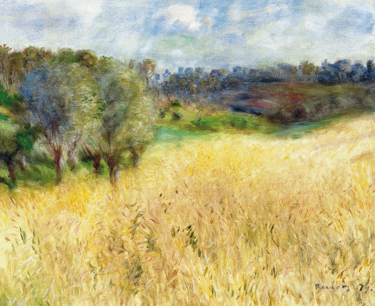 Wheatfield by Pierre Auguste Renoir