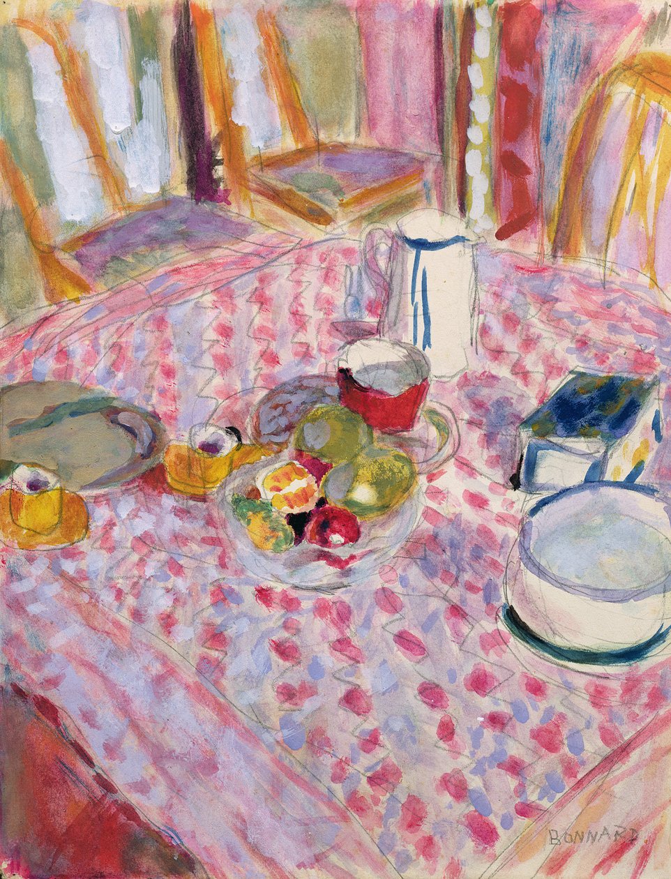 After Lunch by Pierre Bonnard