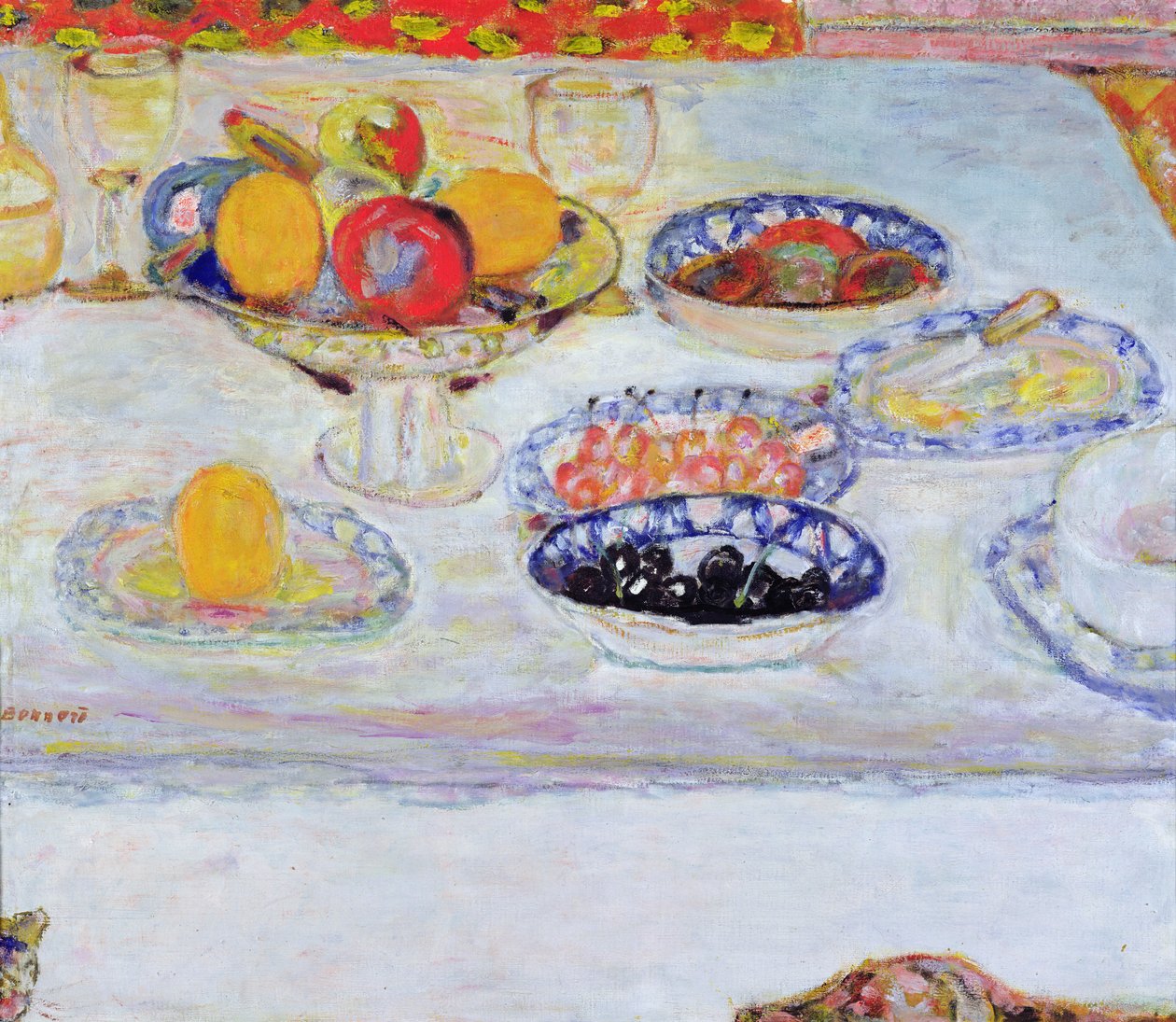 Bowl and Plates of Fruit, 1930-32 by Pierre Bonnard