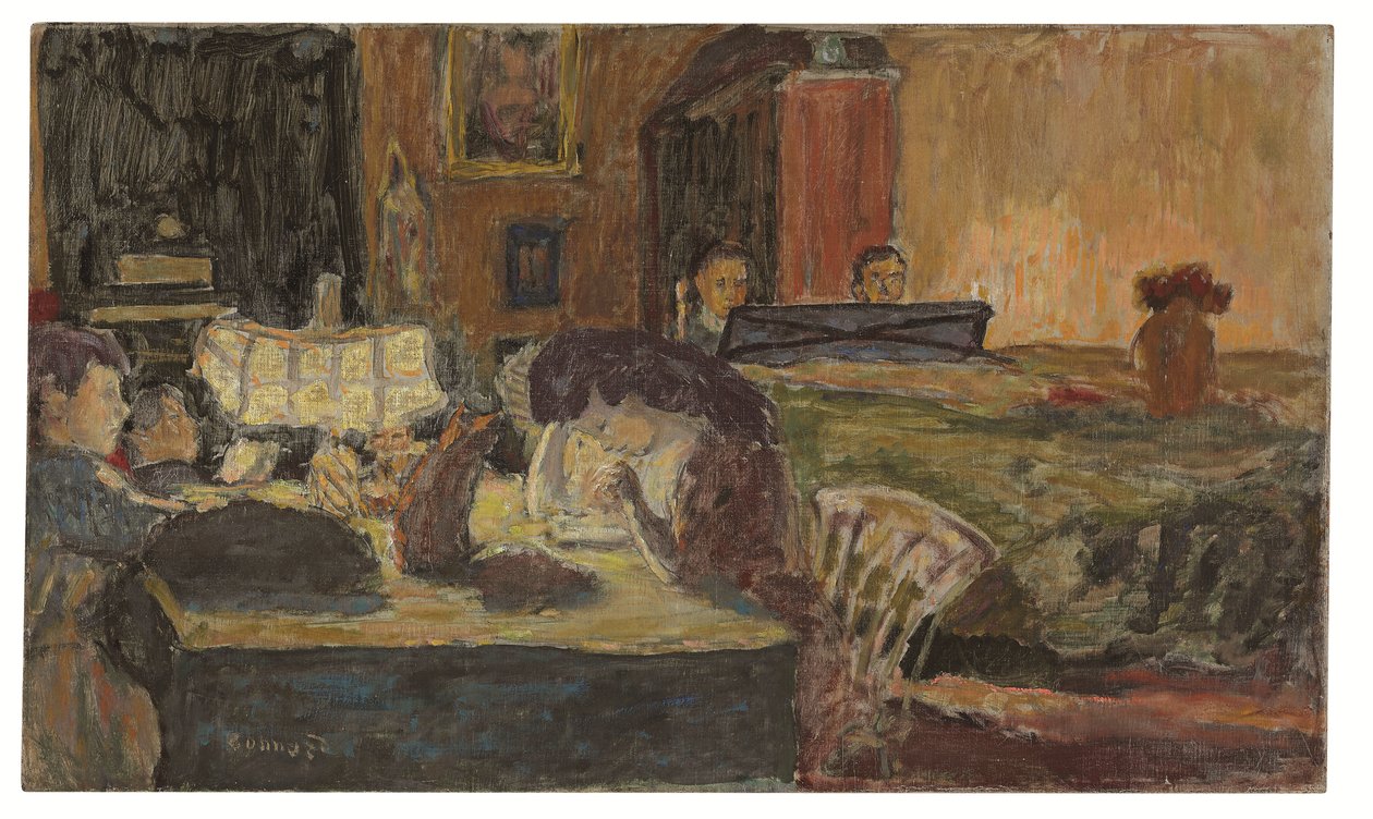 Evening in the Salon by Pierre Bonnard
