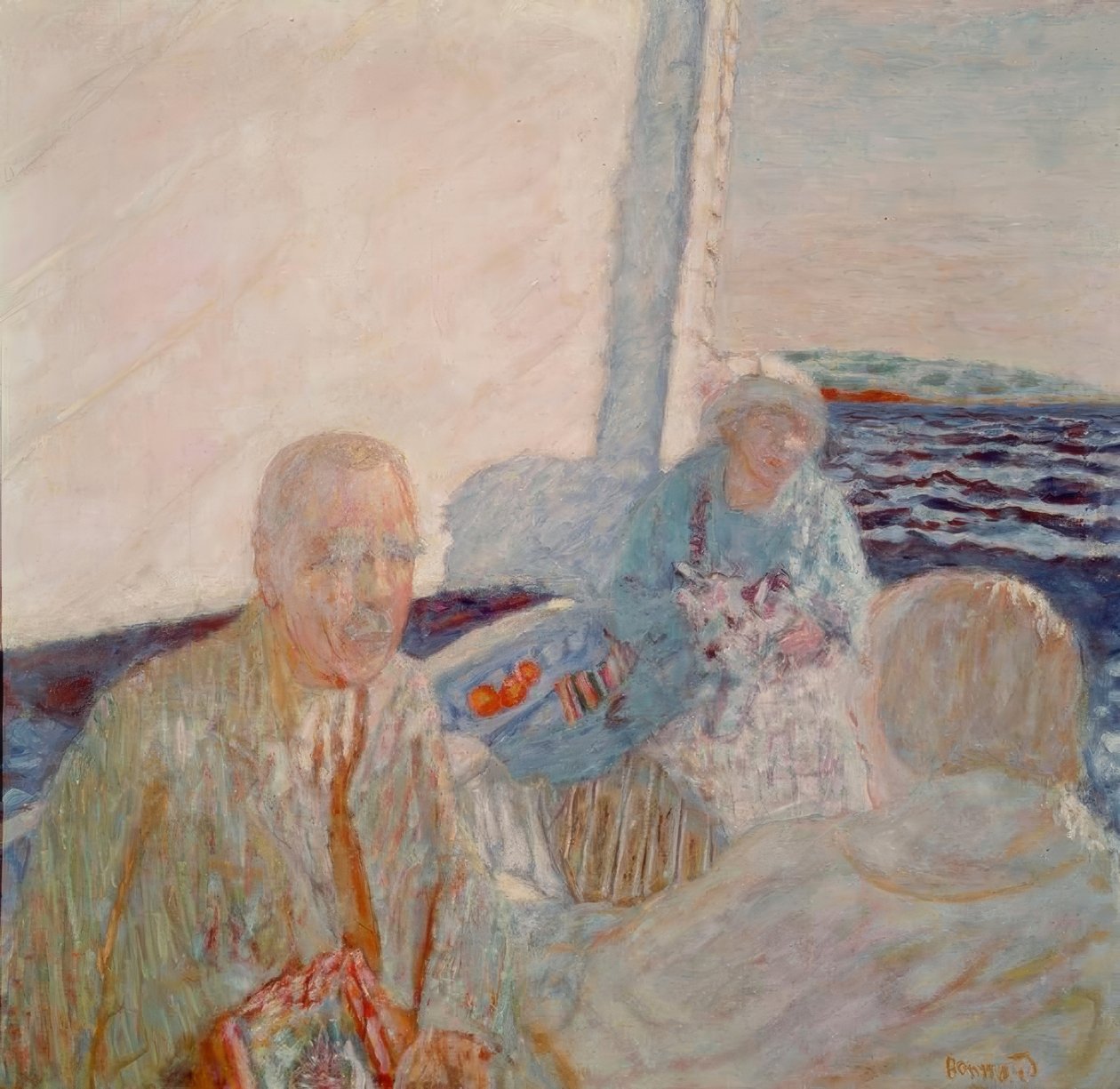 In the Sailboat by Pierre Bonnard