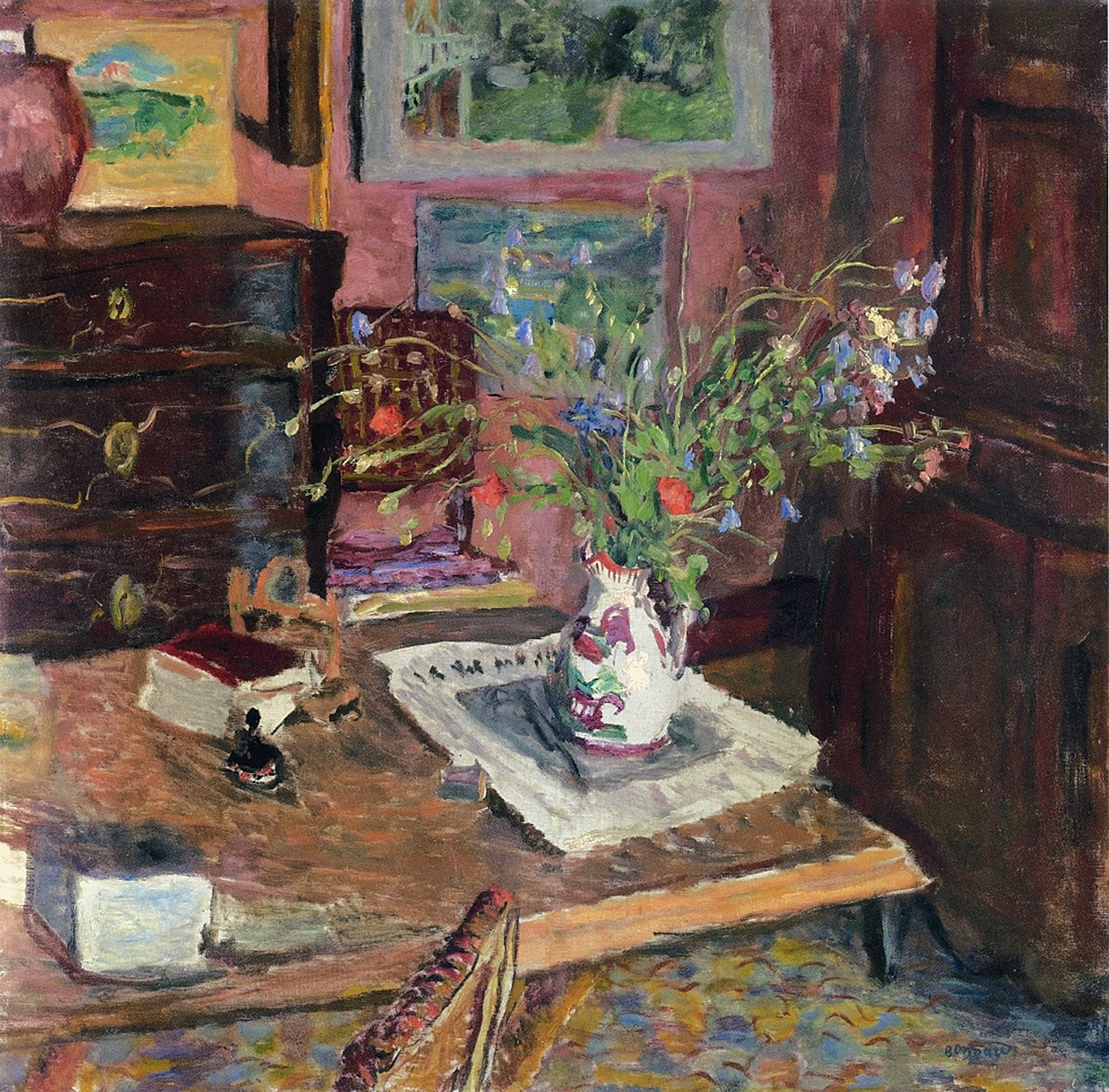 Interior with Flowers, c.1910 by Pierre Bonnard