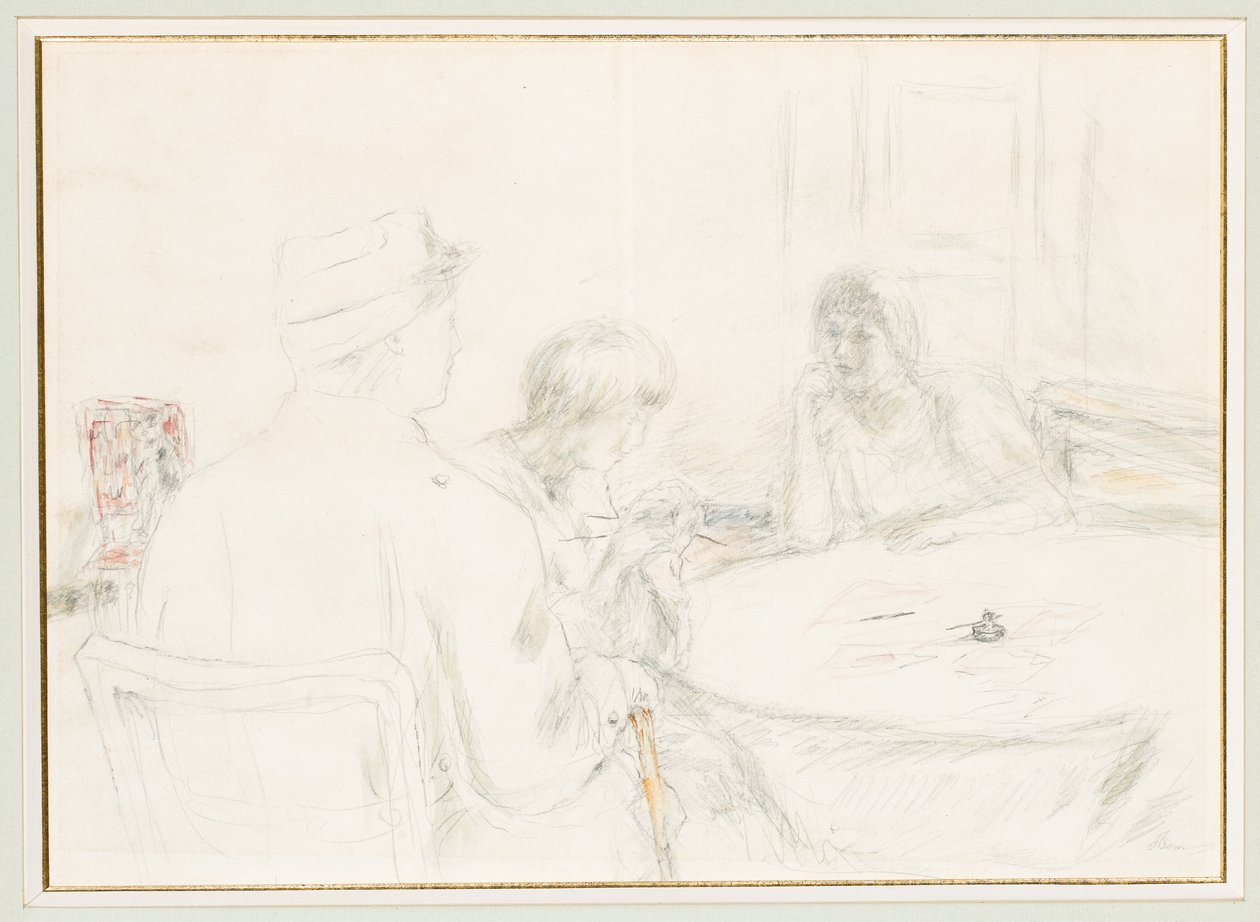 The Wounded Man in His Family by Pierre Bonnard