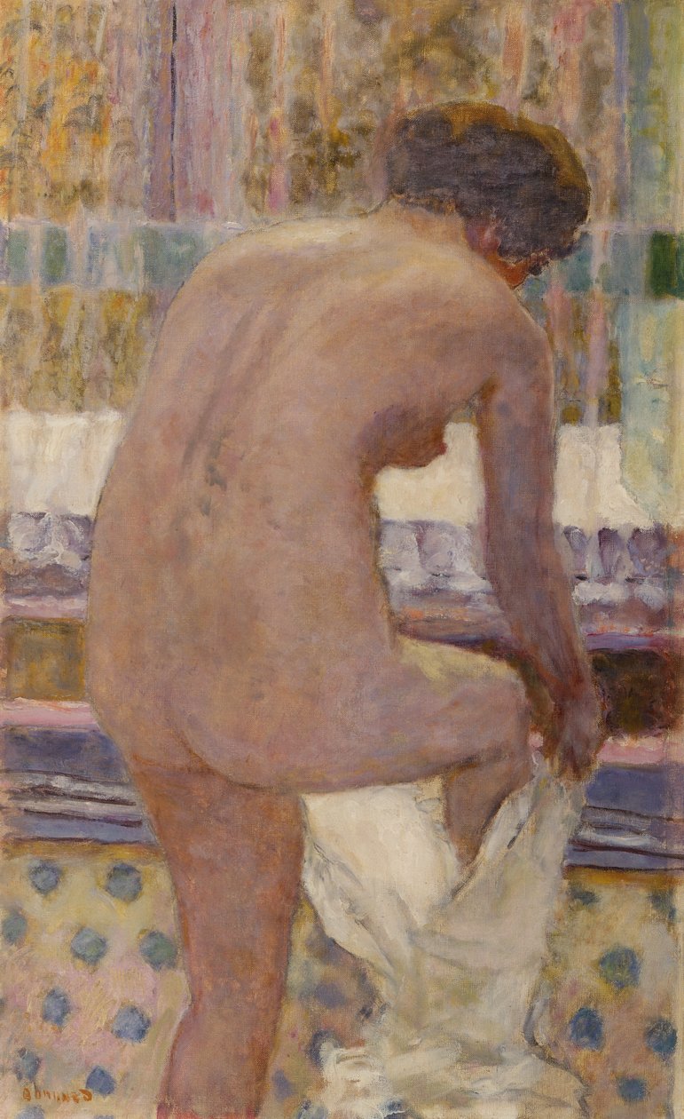 Nude Dressing by Pierre Bonnard