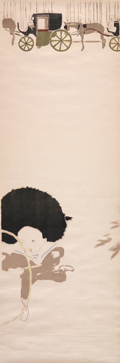 Nursemaids Promenade, Frieze of Carriages by Pierre Bonnard
