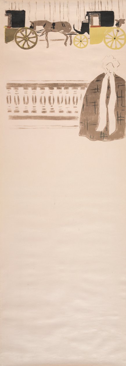 Nursemaids Promenade, Frieze of Carriages by Pierre Bonnard