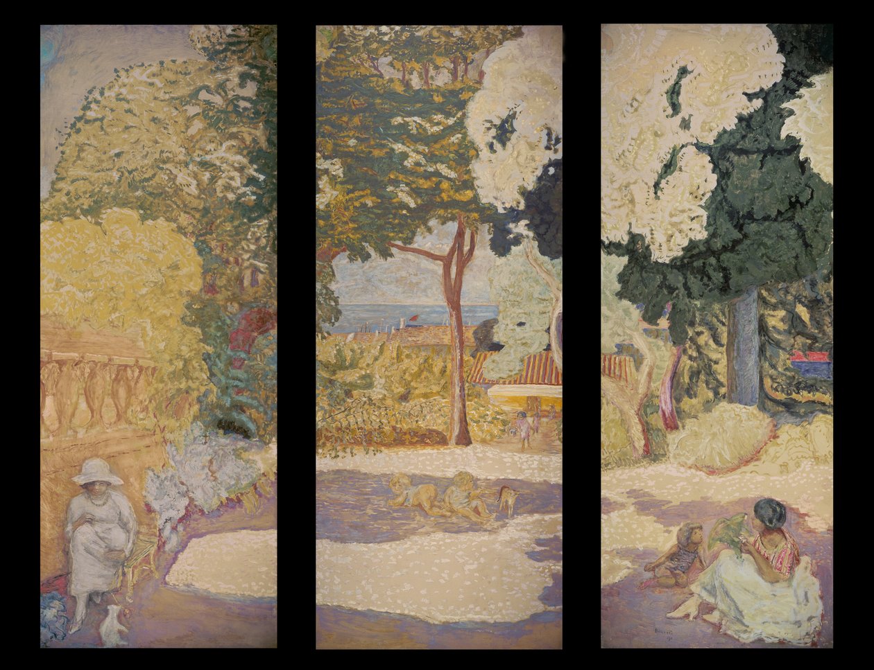 On the Mediterranean (Triptych) by Pierre Bonnard