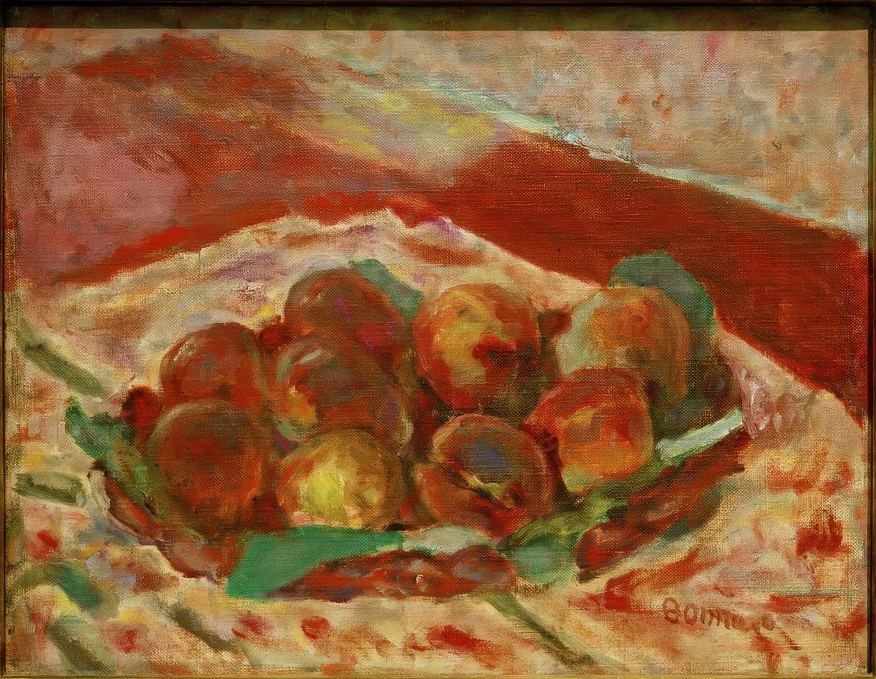 Basket of Peaches by Pierre Bonnard