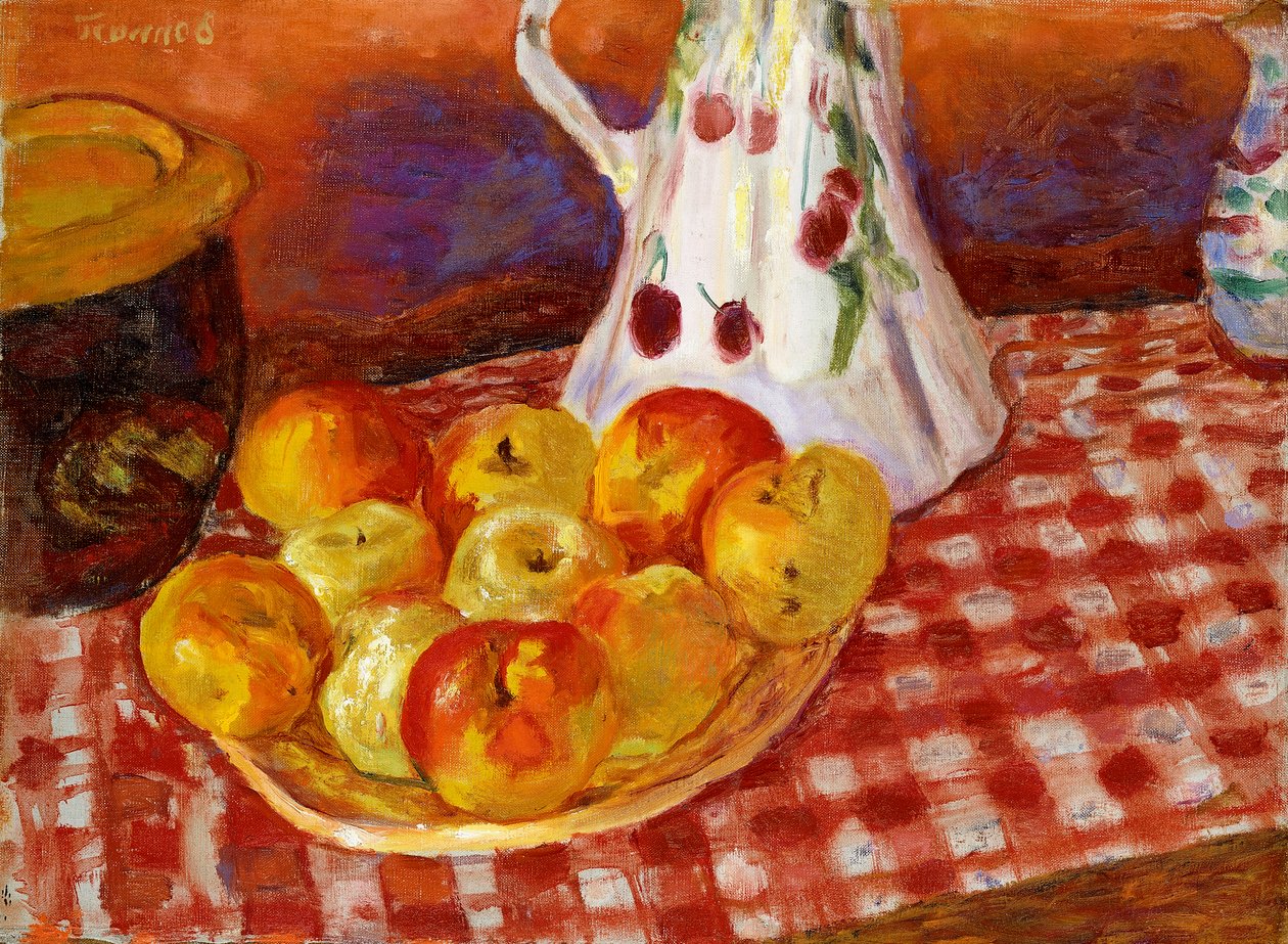 Red and Yellow Apples by Pierre Bonnard