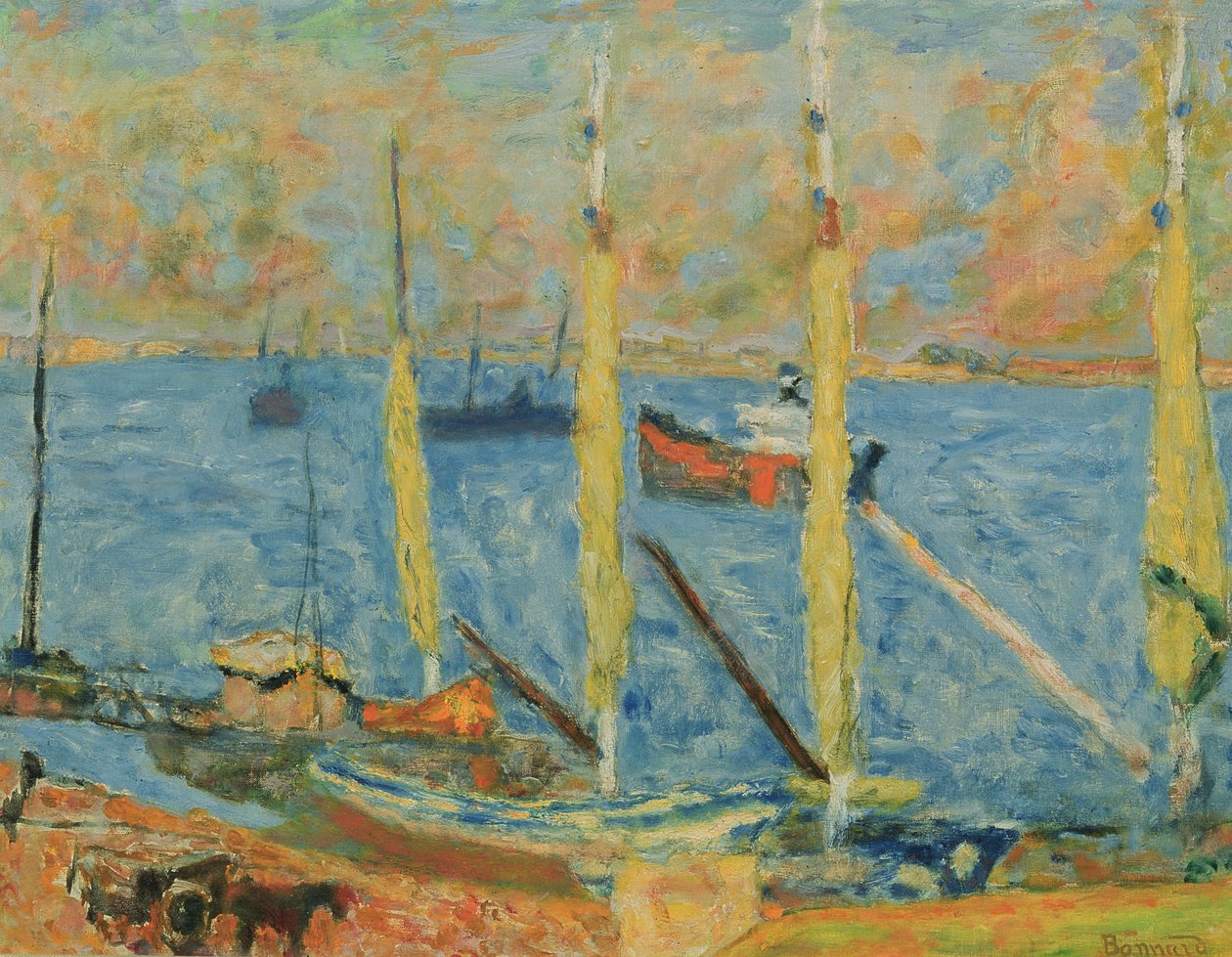 The Port of St. Tropez by Pierre Bonnard