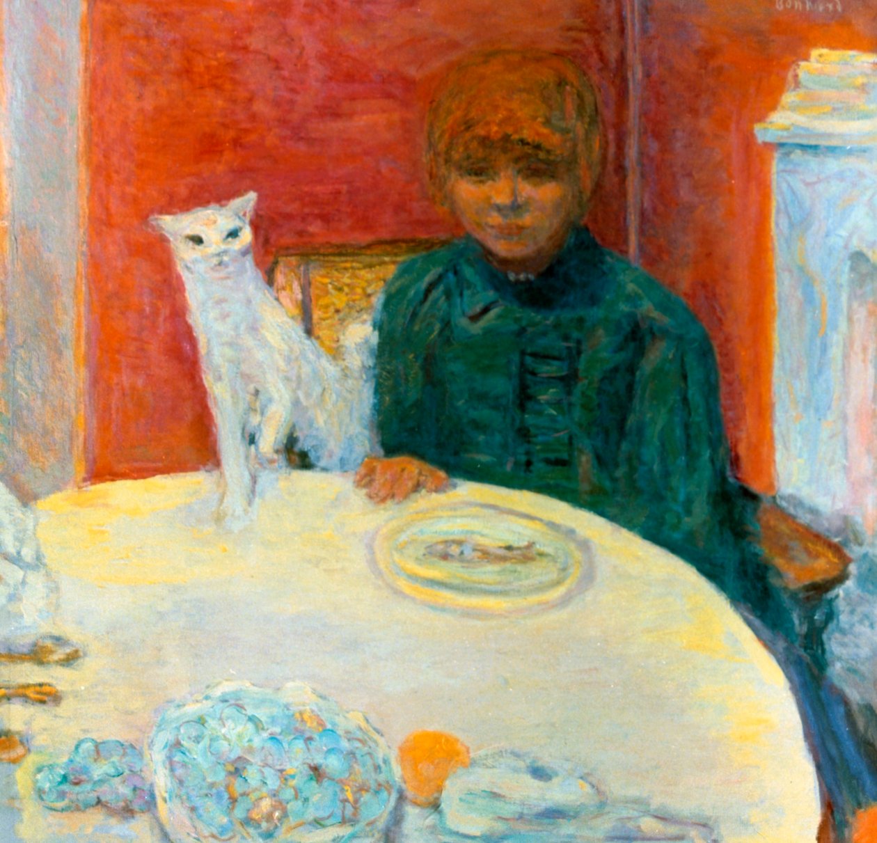 Woman with a Cat, 1912 by Pierre Bonnard