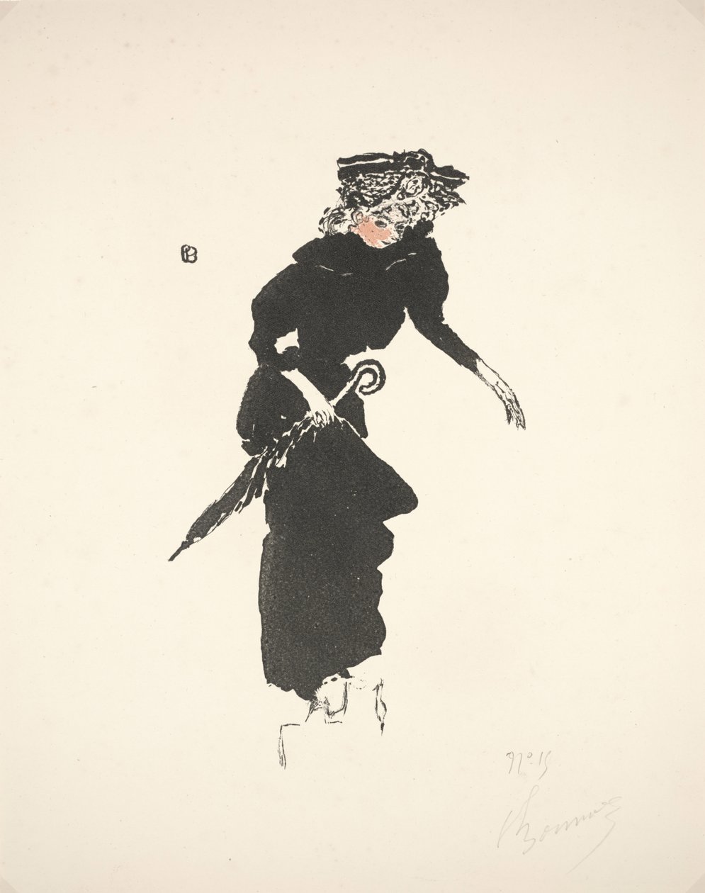 Woman with an Umbrella by Pierre Bonnard