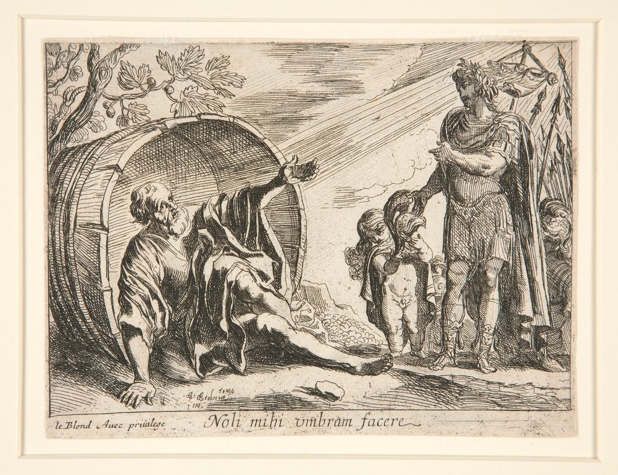 Diogenes and Alexander the Great by Pierre Brebiette