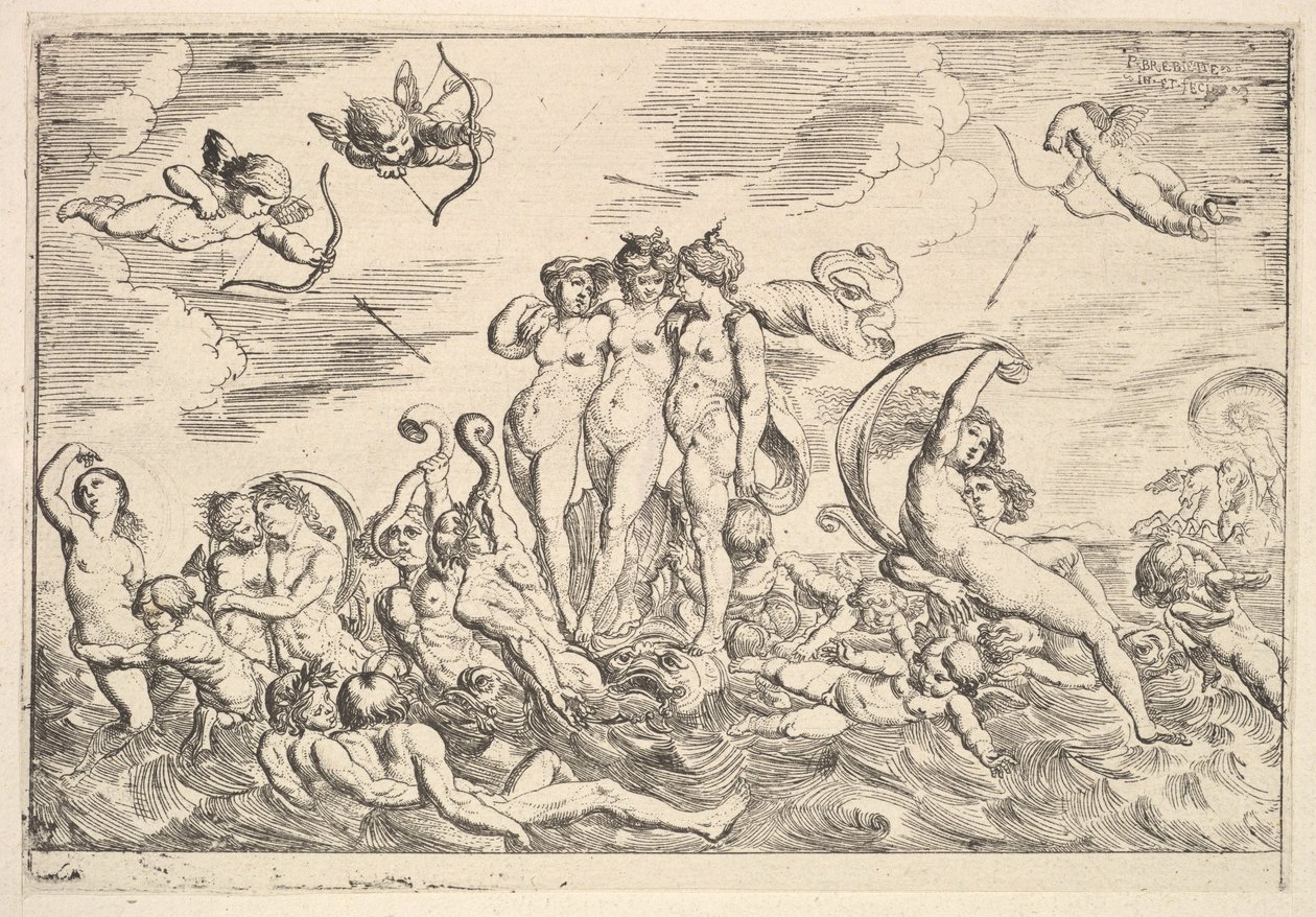 Triumph of Galatea by Pierre Brebiette