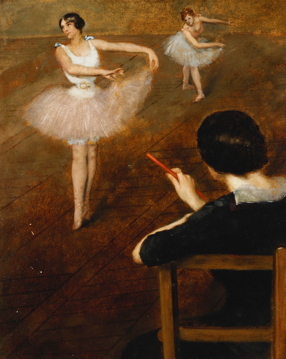 The Ballet Lesson by Pierre Carrier Belleuse