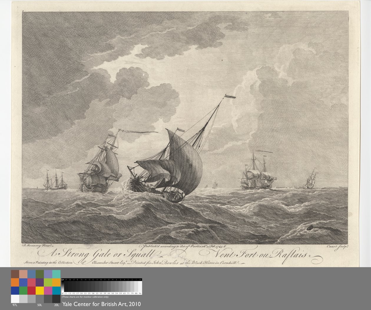 A Strong Gale or Squall by Pierre Charles Canot