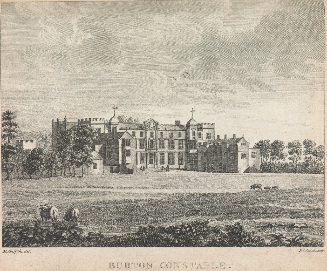 Burton Constable by Pierre Charles Canot