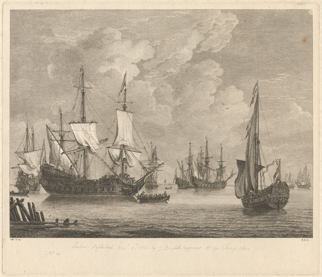 Marine Study No. 4 by Pierre Charles Canot
