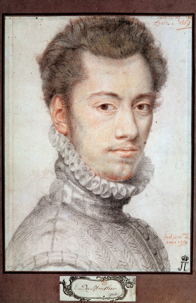 Portrait of Etienne Dumoustier, c1570 by Pierre Dumonstier I