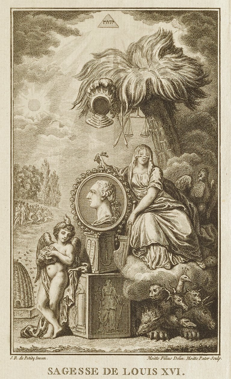 Wisdom of Louis XVI by Pierre Etienne Moitte