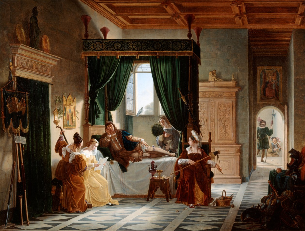 The Convalescence of Bayard, c1796-1842 by Pierre Henri Revoil