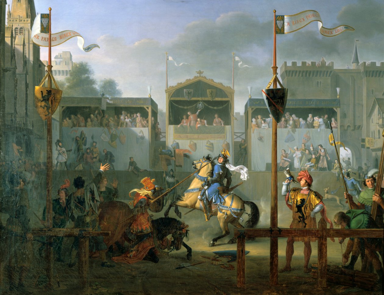 The Tournament by Pierre Henri Revoil