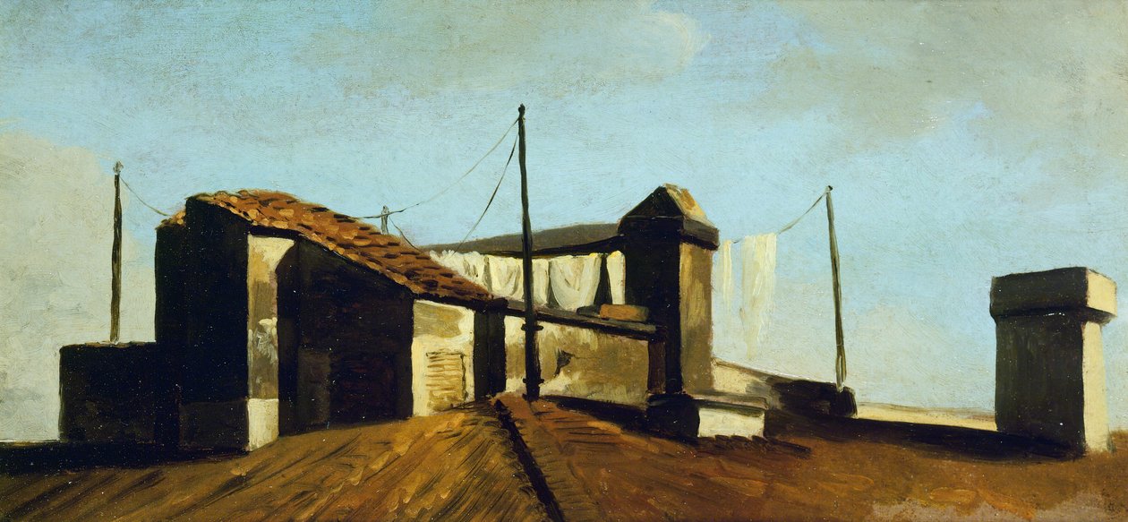 Roman Roofs in Sun by Pierre Henri de Valenciennes