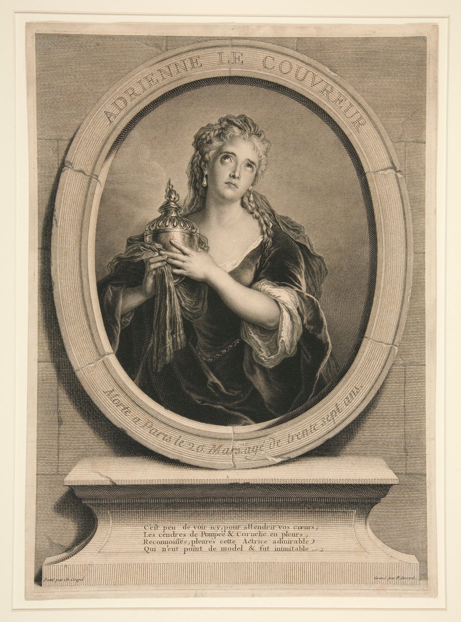 Adrienne le Couvreur by Pierre Imbert Drevet