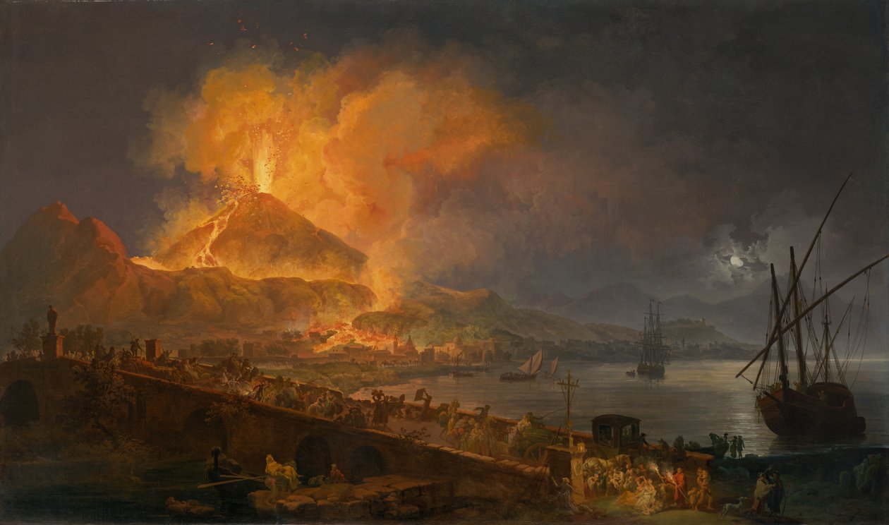 The Eruption of Mt. Vesuvius by Pierre Jacques Volaire