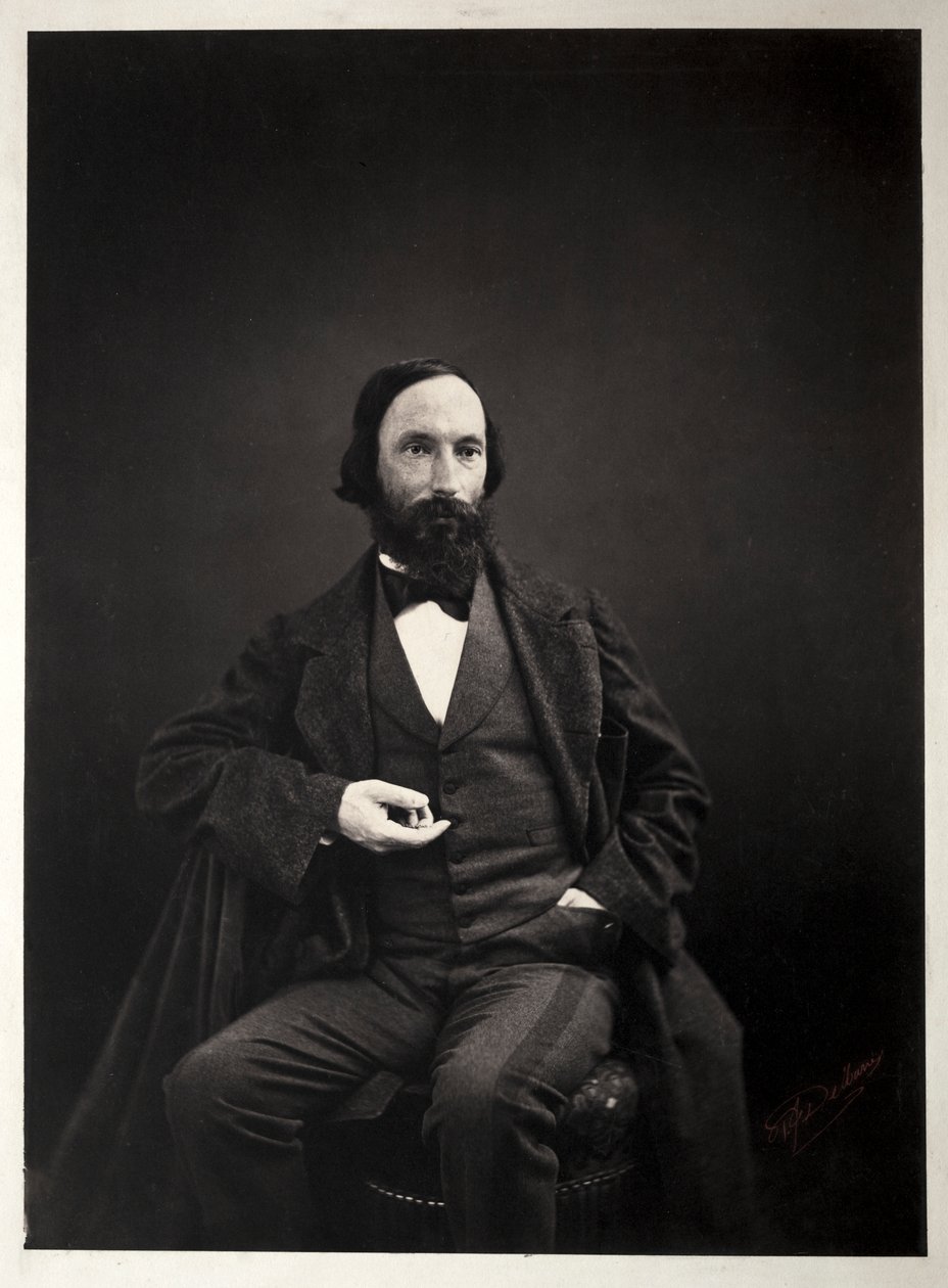 Auguste Vacquerie by Pierre Jean Delbarre