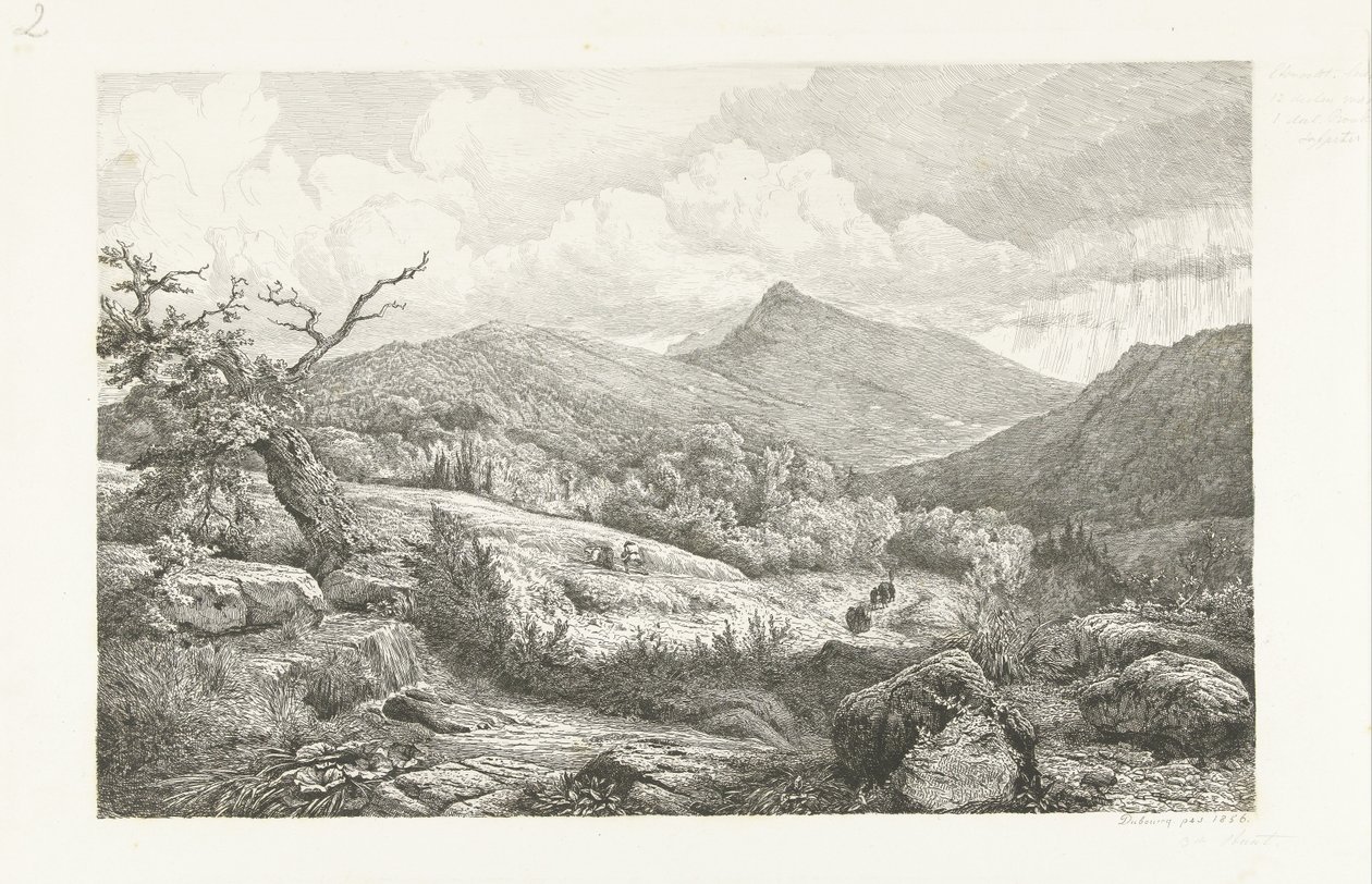 The Cemetery at Baden-Baden by Pierre Louis Dubourcq