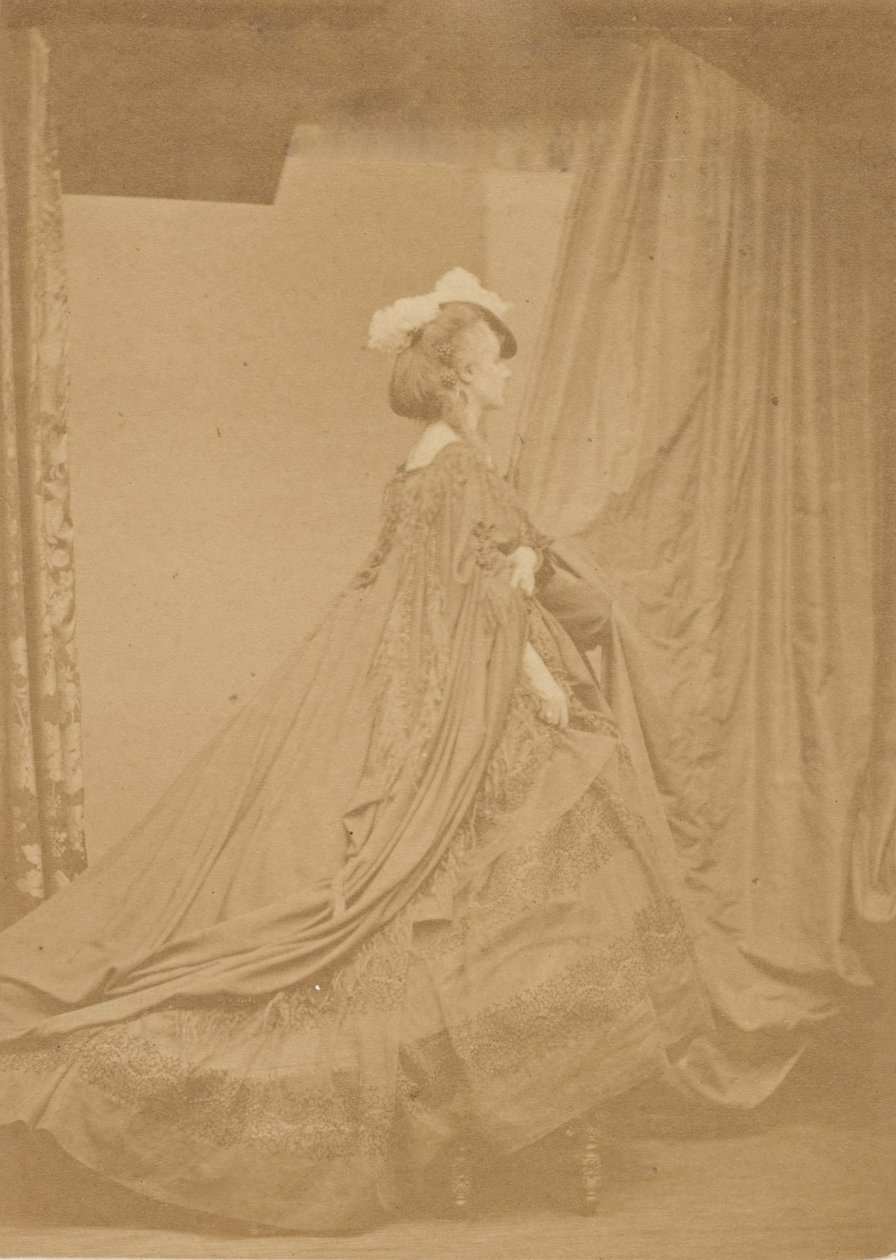 The Feathered Hat, 1860s by Pierre Louis Pierson