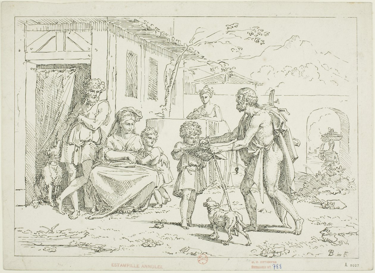 Homer by Pierre Nolasque Bergeret