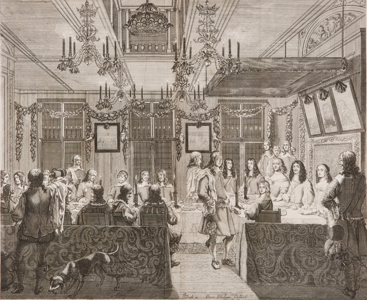 King Charles II dining with Lucy Walter by Pierre Philippe