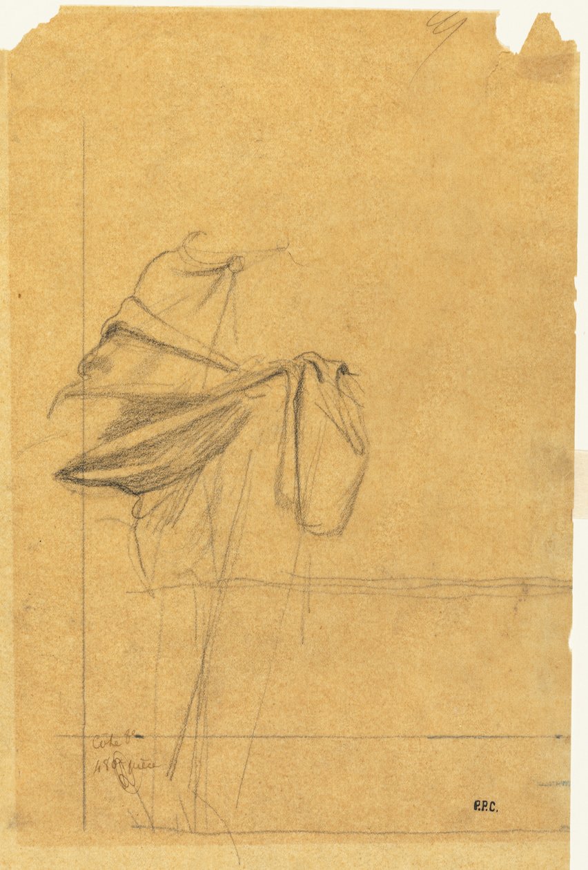 Drapery Study by Pierre Puvis de Chavannes
