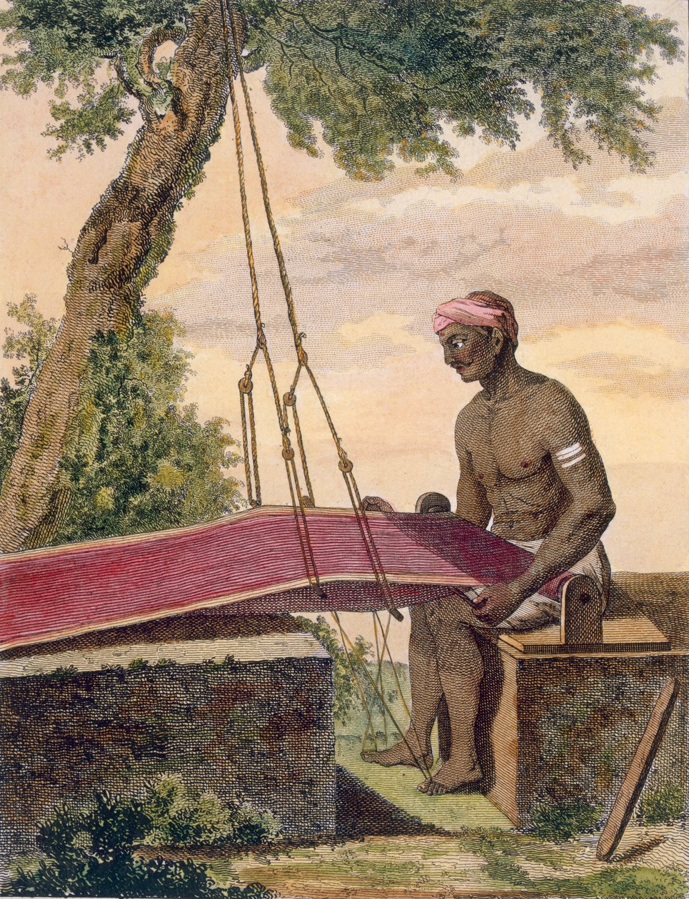 Weaver of Cloth by Pierre Sonnerat