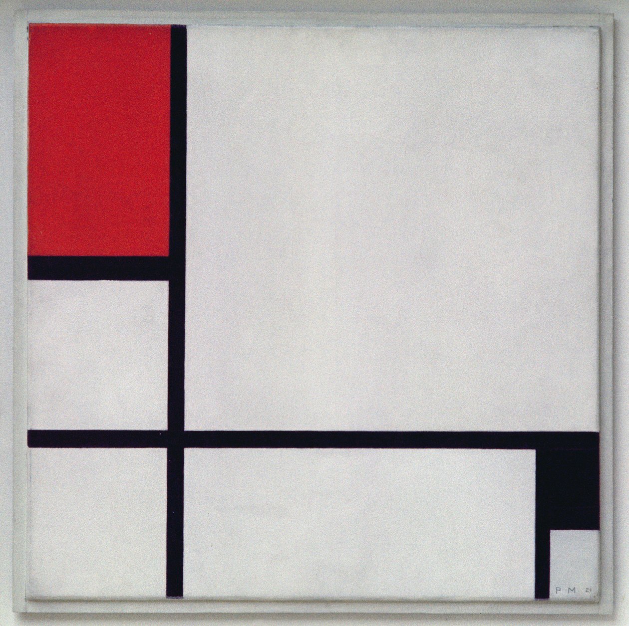 Composition No.1, with Red and Black, 1929 by Piet Mondrian