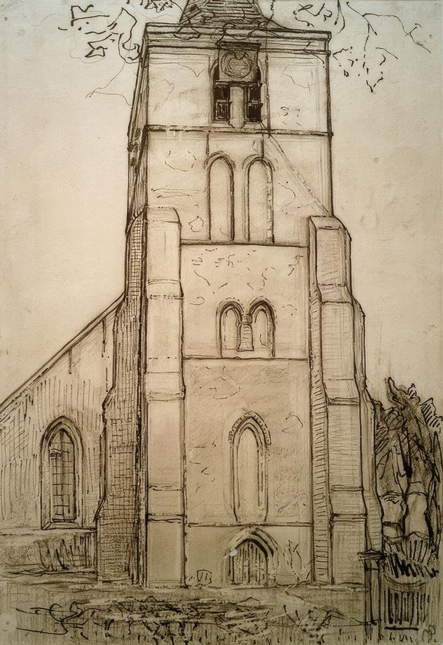 Church in Domburg by Piet Mondrian