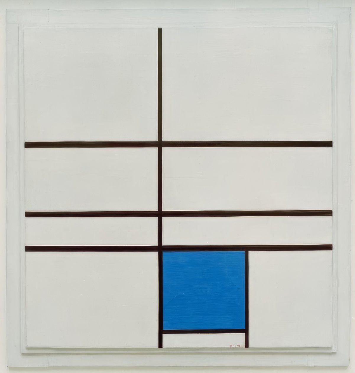 Composition with Blue by Piet Mondrian