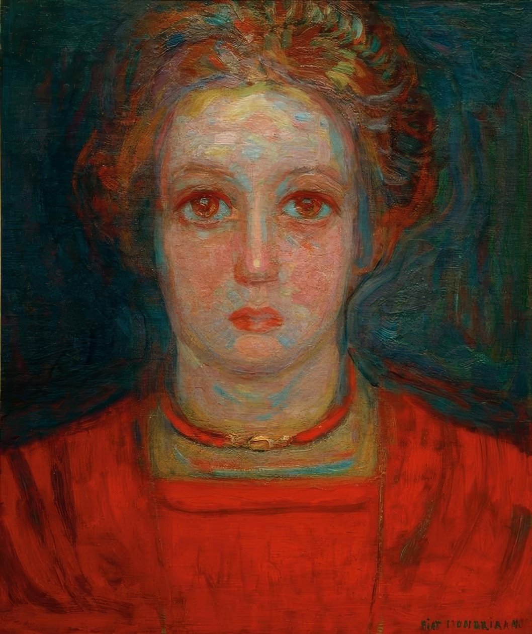 Girl Portrait by Piet Mondrian