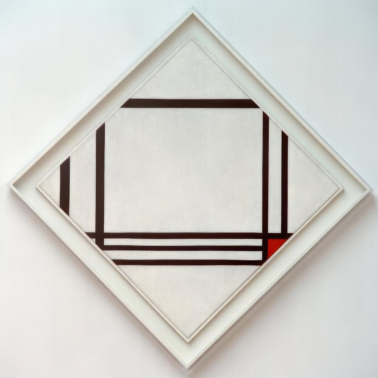 Picture No. III, Rhombus Composition with Eight Lines and Red by Piet Mondrian
